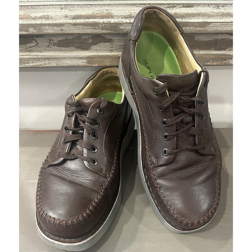 Samuel Hubbard " Get Up" Moc Toe Derby Shoes Dark Brown Leather Men's 9.5W